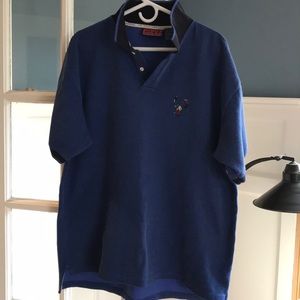 Blue polo shirt
